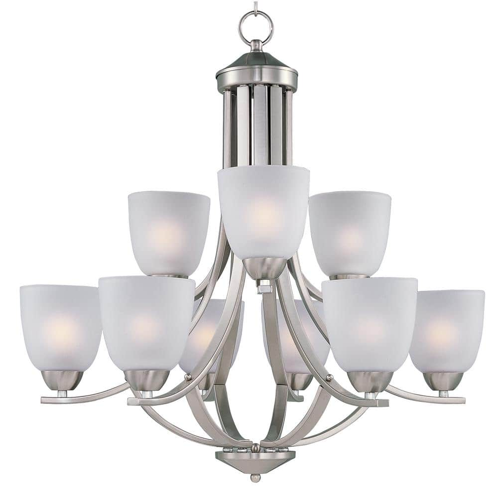 Maxim Lighting - Nine Light Chandelier - Axis-Nine Light 2-Tier Chandelier in