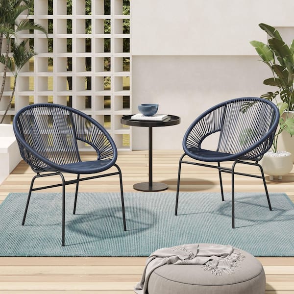 Acapulco Blue Outdoor Lounge Chair (Set of 2)