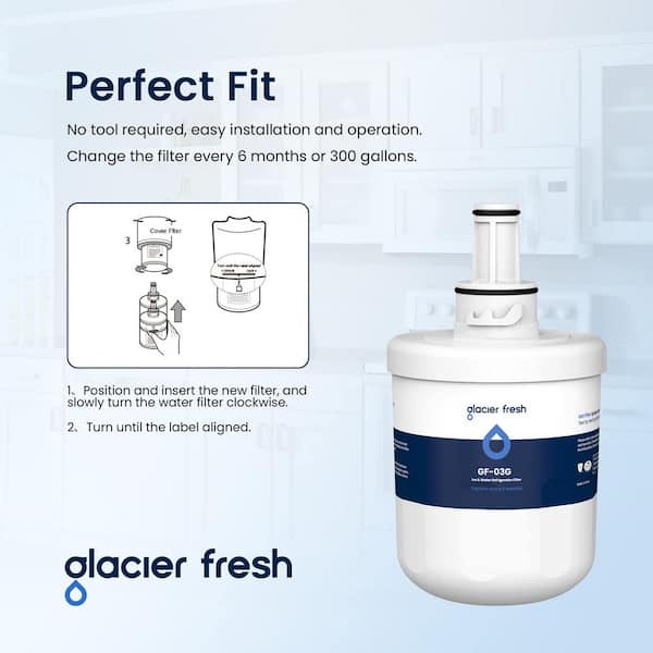 Glacier Fresh DA29-00020B/A Water Filter - NSF Certified, 3-Pack
