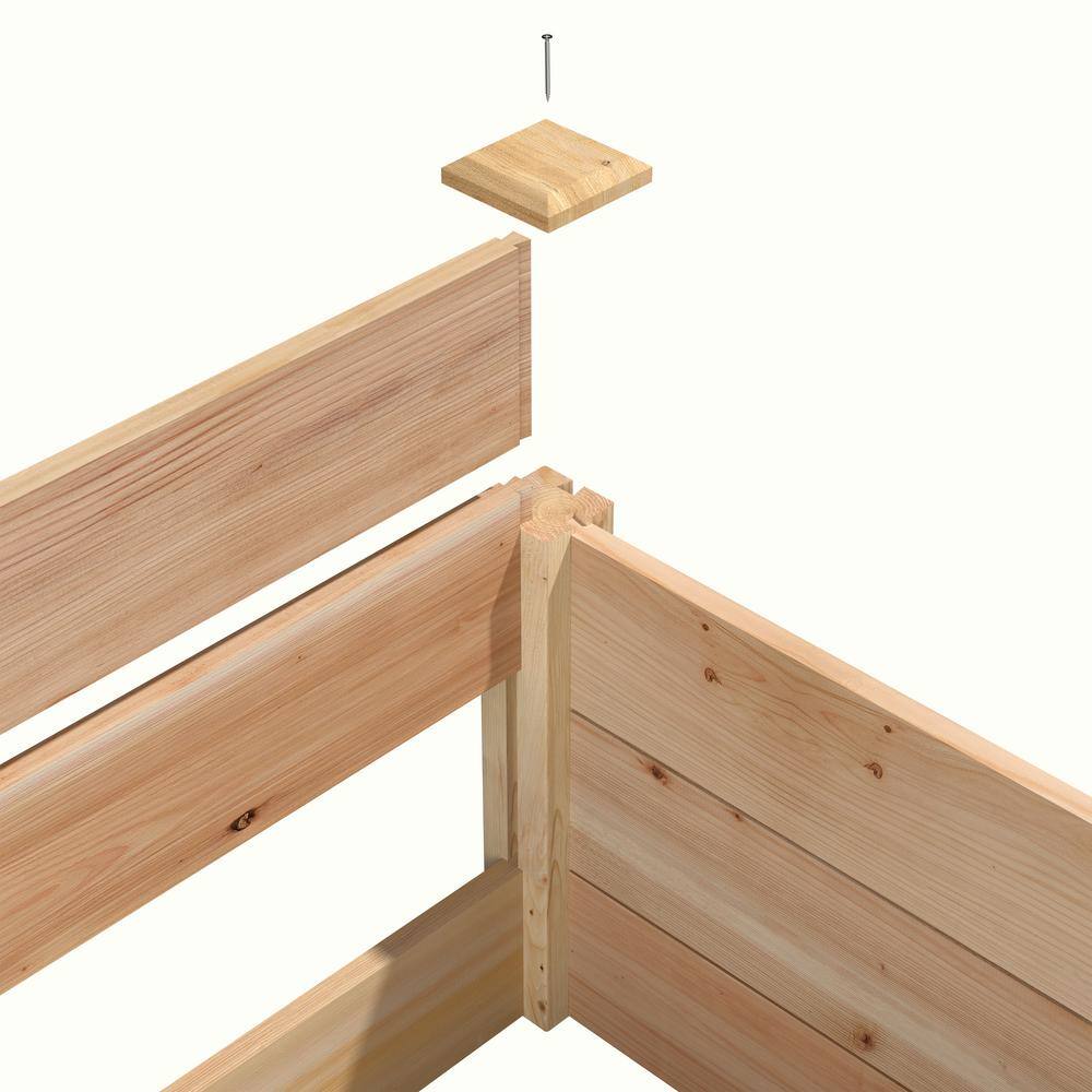 96" L x 48" W x 5.5" H Cedar Raised Garden Bed