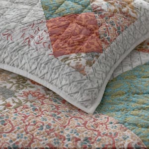 Clara Handcrafted Quilted Multi Cotton Sham