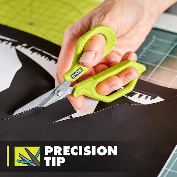 RYOBI Non-Stick Precision Scissors RHCSP01 - The Home Depot