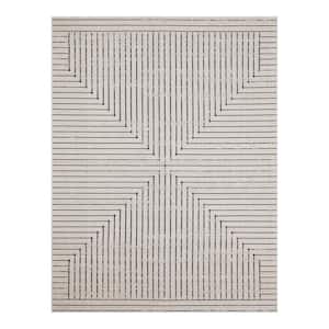 Avondale Beige  Doormat 2 ft. x 7 ft. Striped Indoor/Outdoor Area Rug