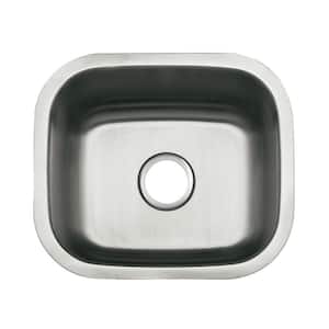 Loft Gourmetier Stainless Steel 16 in. Undermount Single Bowl Bar Sink in Brushed