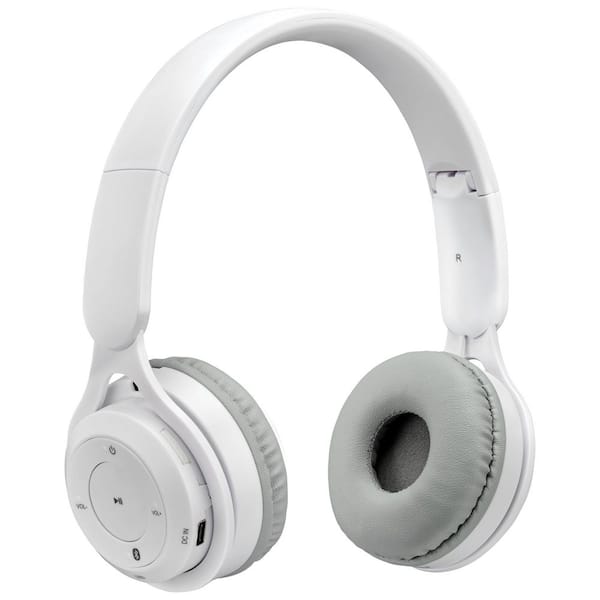 White Wireless Bluetooth Over the Head Headphones