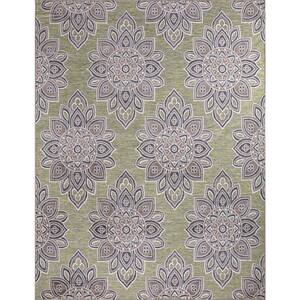Lara Green 5 ft. x 7 ft. Geometric Indoor/Outdoor Area Rug