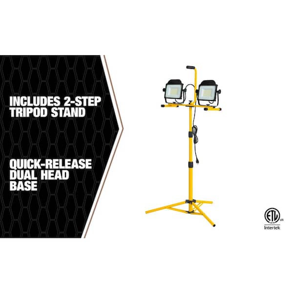 Southwire 20000 Lumens Dual Head Work Light with Tripod CSW10X2