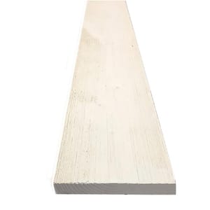 1 in. x 4 in. x 8 ft. Barn Wood White Pine Trim Board (6-Piece Per Box)