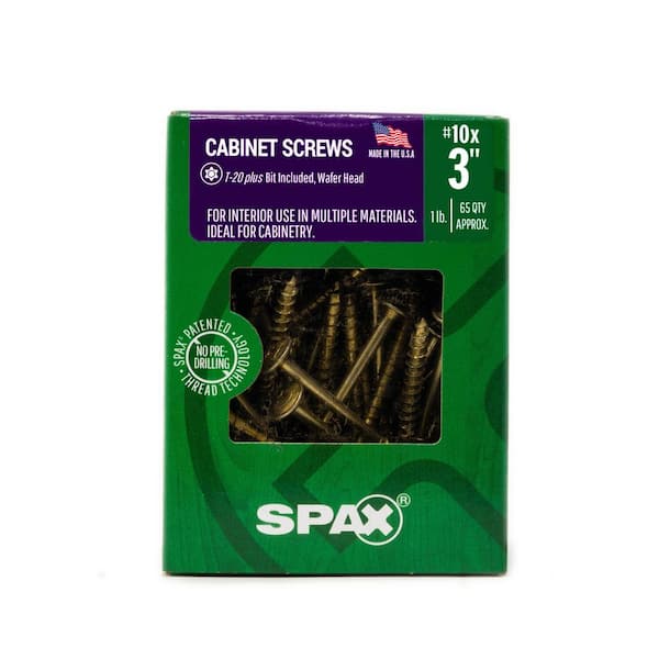 SPAX #10 x 3 in. Interior Wafer Head Wood Screws Cabinet Torx T