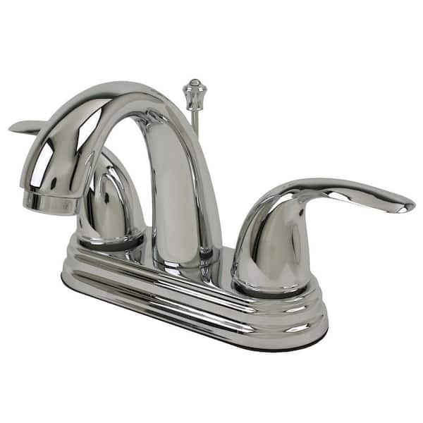 Ultra Faucets Vantage Collection 4 in. Centerset 2-Handle Bathroom Faucet with Pop-Up Drain in Chrome