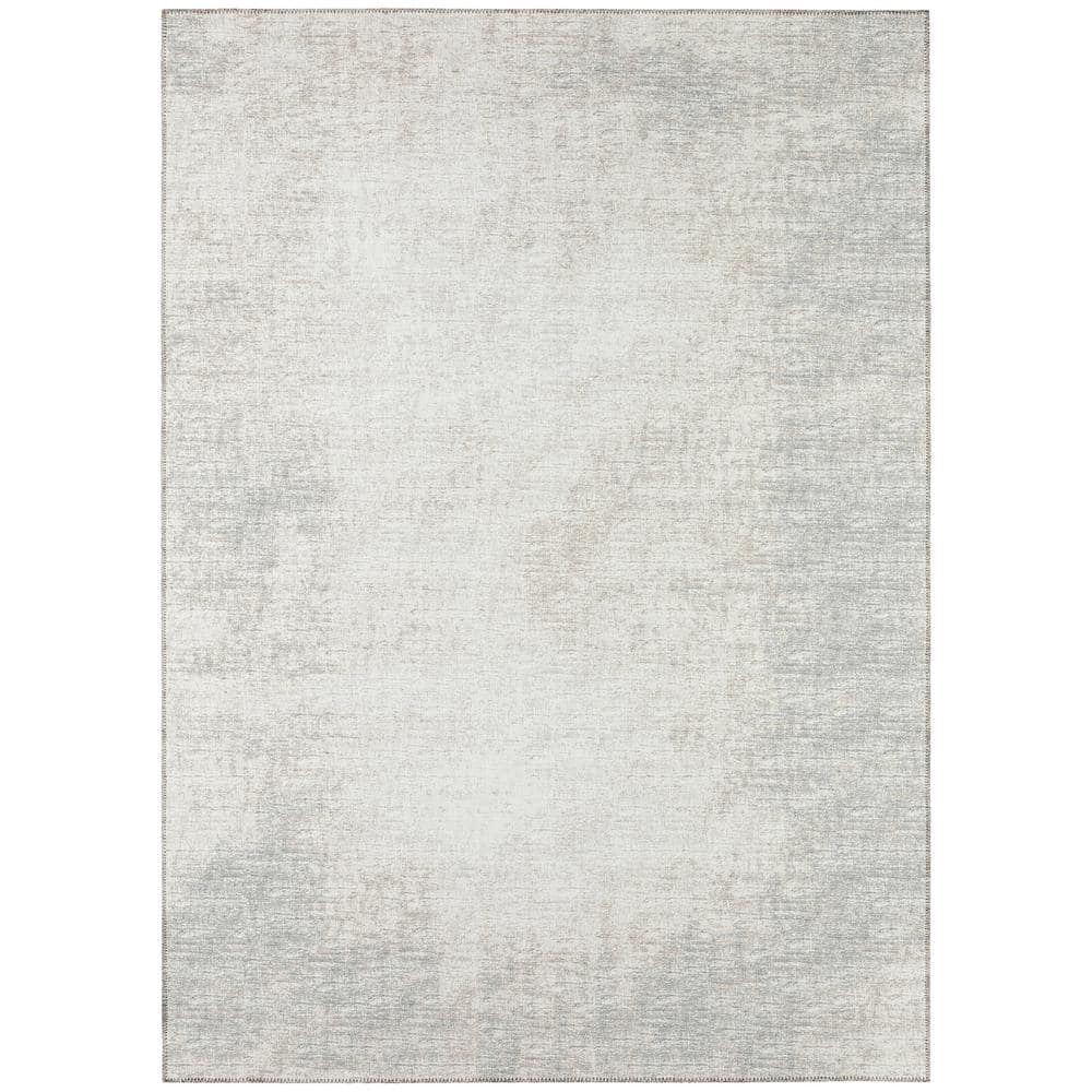Rylee Grey 9 ft. x 12 ft. Geometric Indoor/Outdoor Area Rug