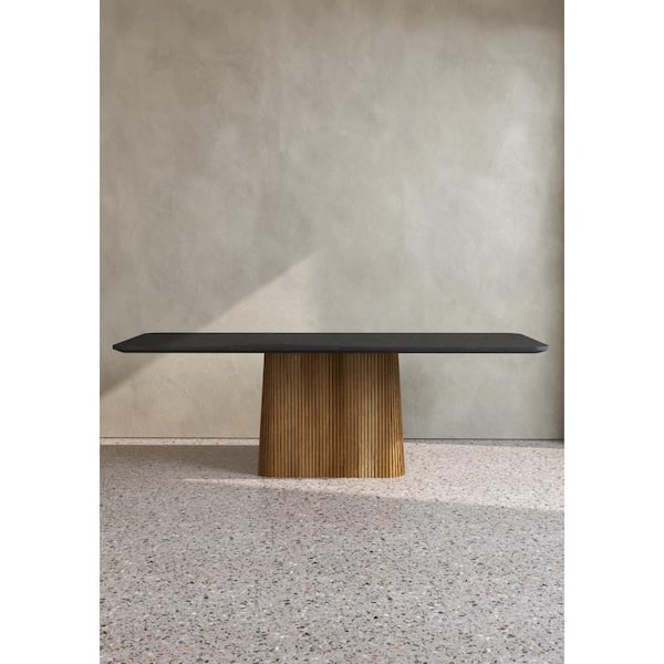 Urban Woodcraft Osaka 94 in. Wood Mortex Top with a Pedestal Base