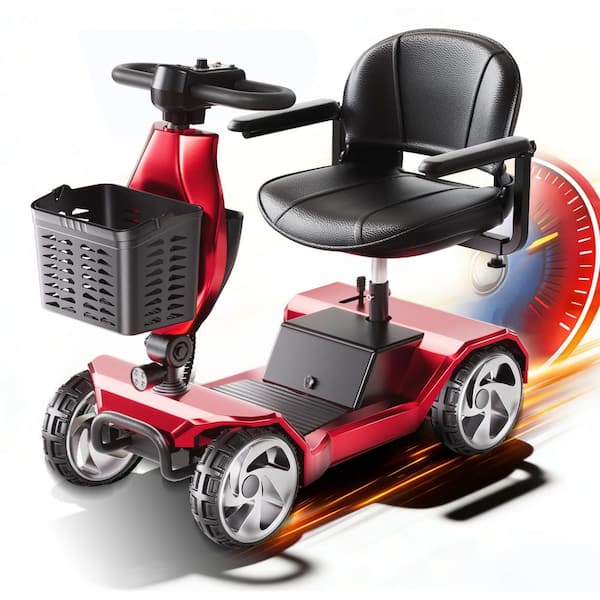 Foldable Mobility Scooters for Seniors, 4 Wheel Lightweight Mobility Scooters for Adults