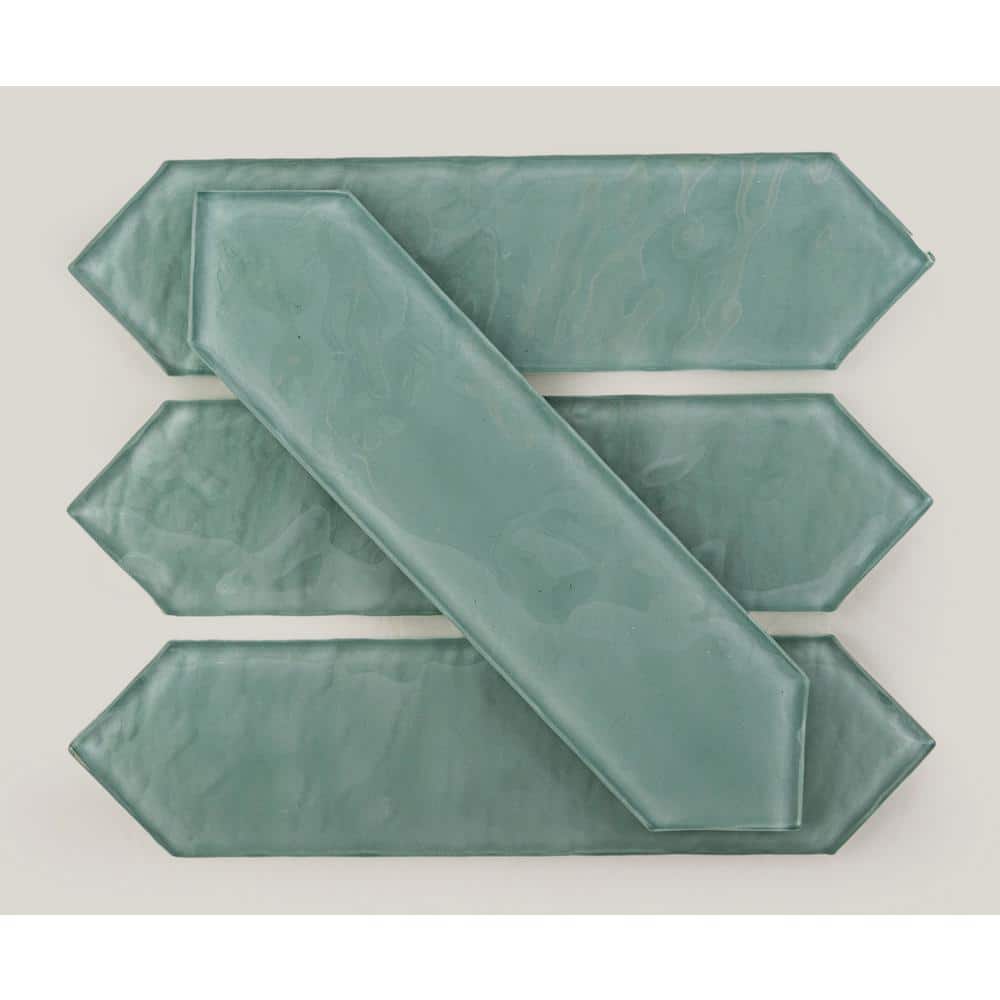 Ergo 3" x 10" Polished Blue Glass Subway Tile