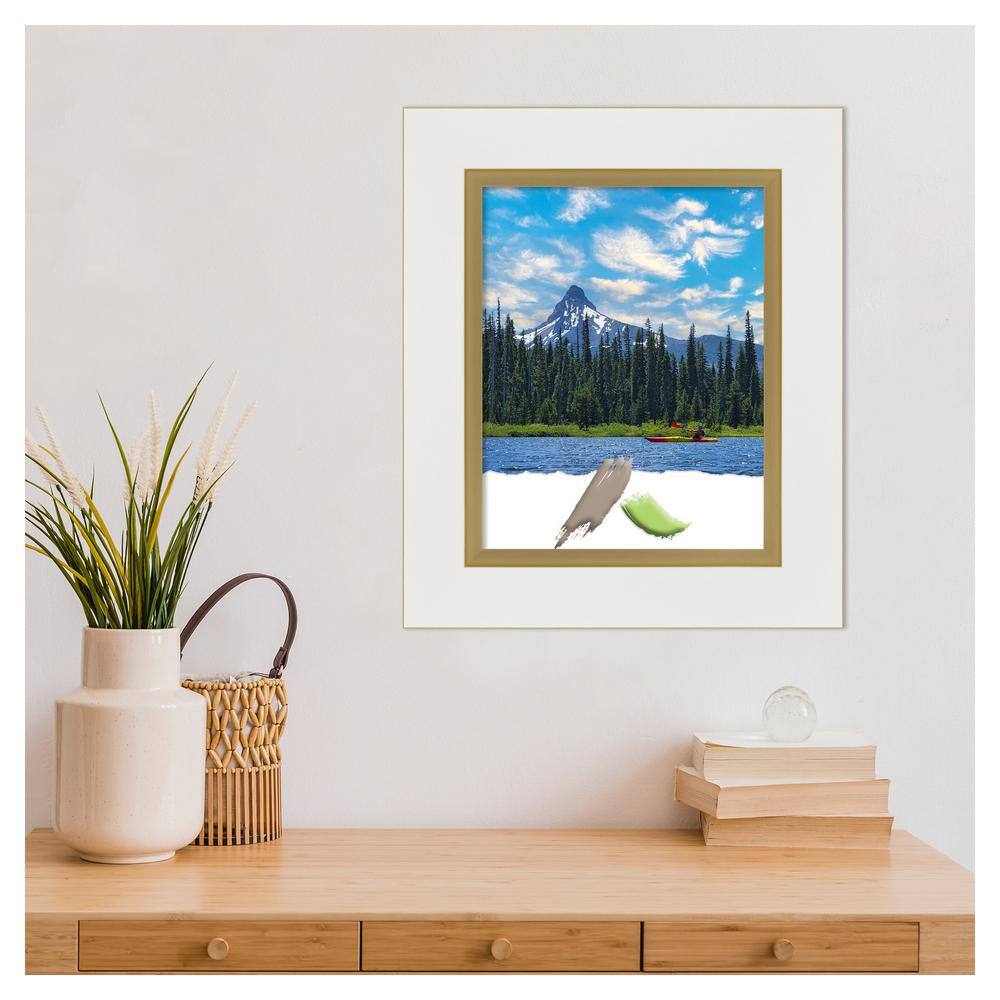 Eva White Gold Polystyrene Wall Picture Frame 11x14
