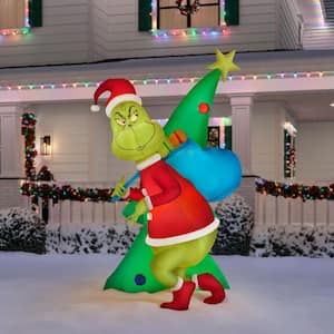 The Grinch - Christmas Inflatables - Outdoor Christmas Decorations ...