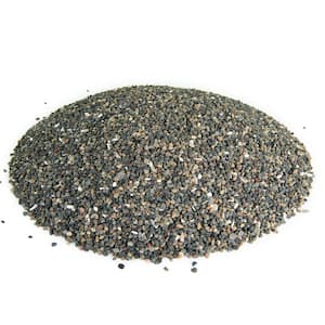 0.25 cu. ft. 1/8 in. Black Criva Mexican Beach Pebble Smooth Round Rock for Gardens, Landscapes and Ponds