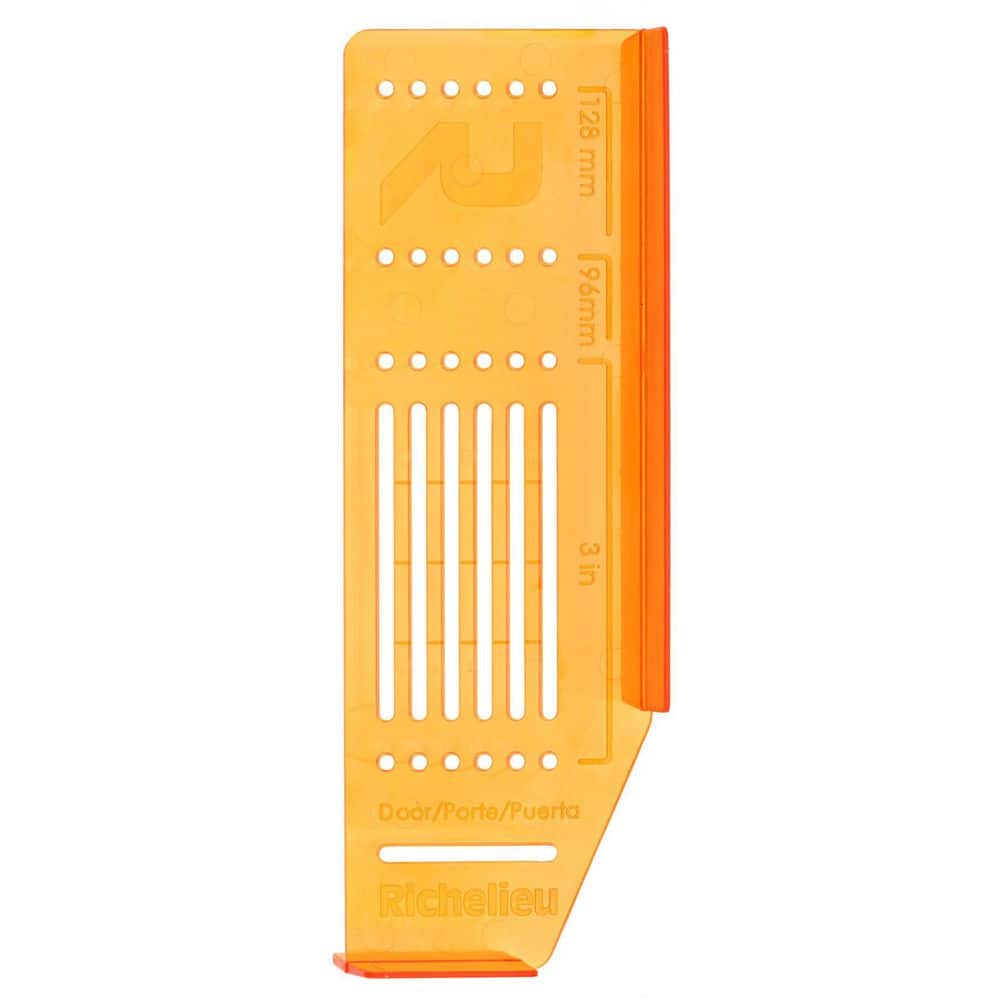 Orange Plastic Knob and Pull Drilling Template Kit
