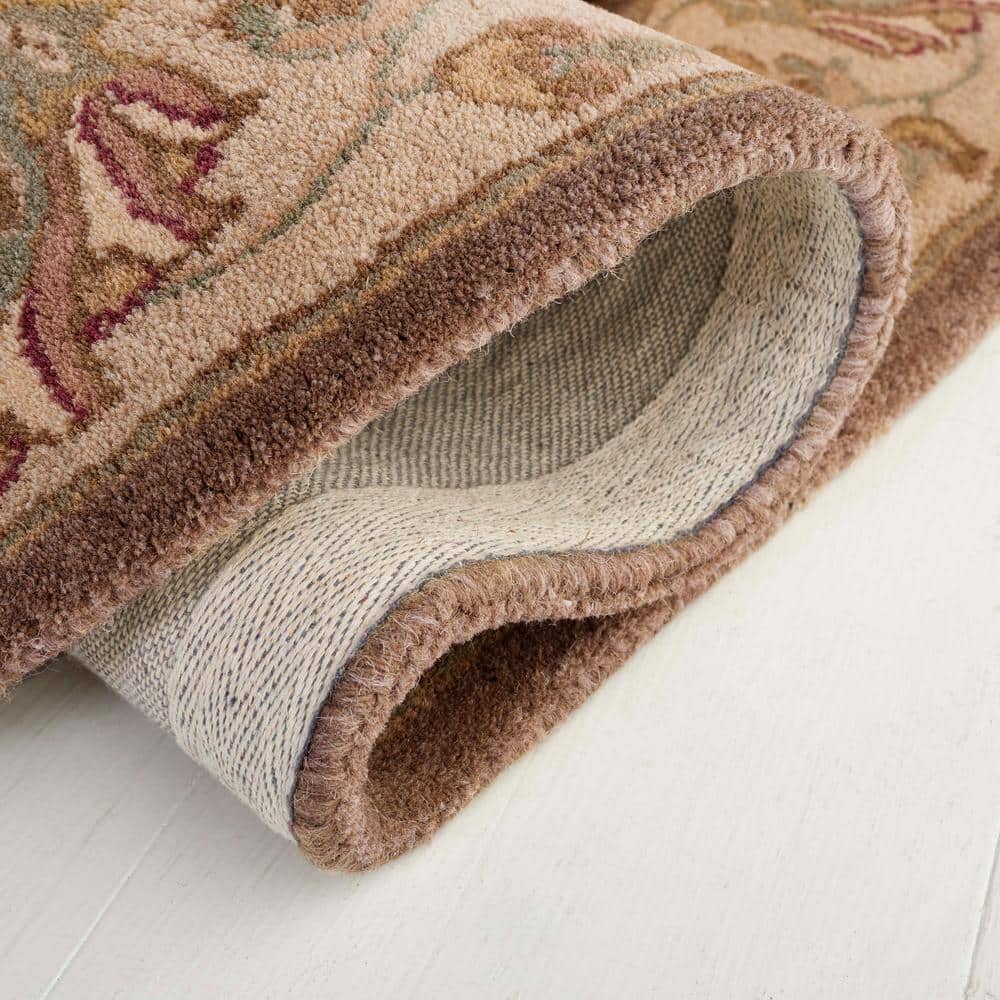 Heritage Brown and Ivory Hand-Tufted Wool Area Rug