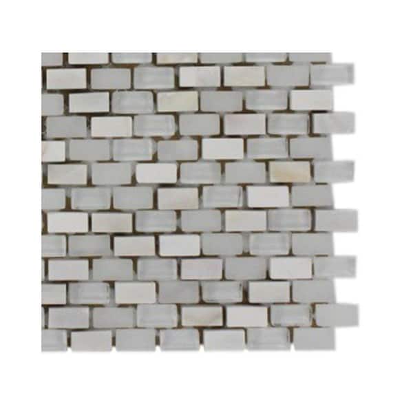 Ivy Hill Tile Paradox Mystery 3 in. x .31 in. Mixed Materials Mosaic Floor and Wall Tile Sample