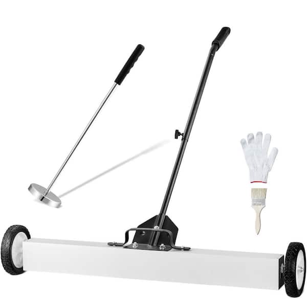 36 in. Magnetic Sweeper with Wheels Telescoping Magnetic Pickup Tool