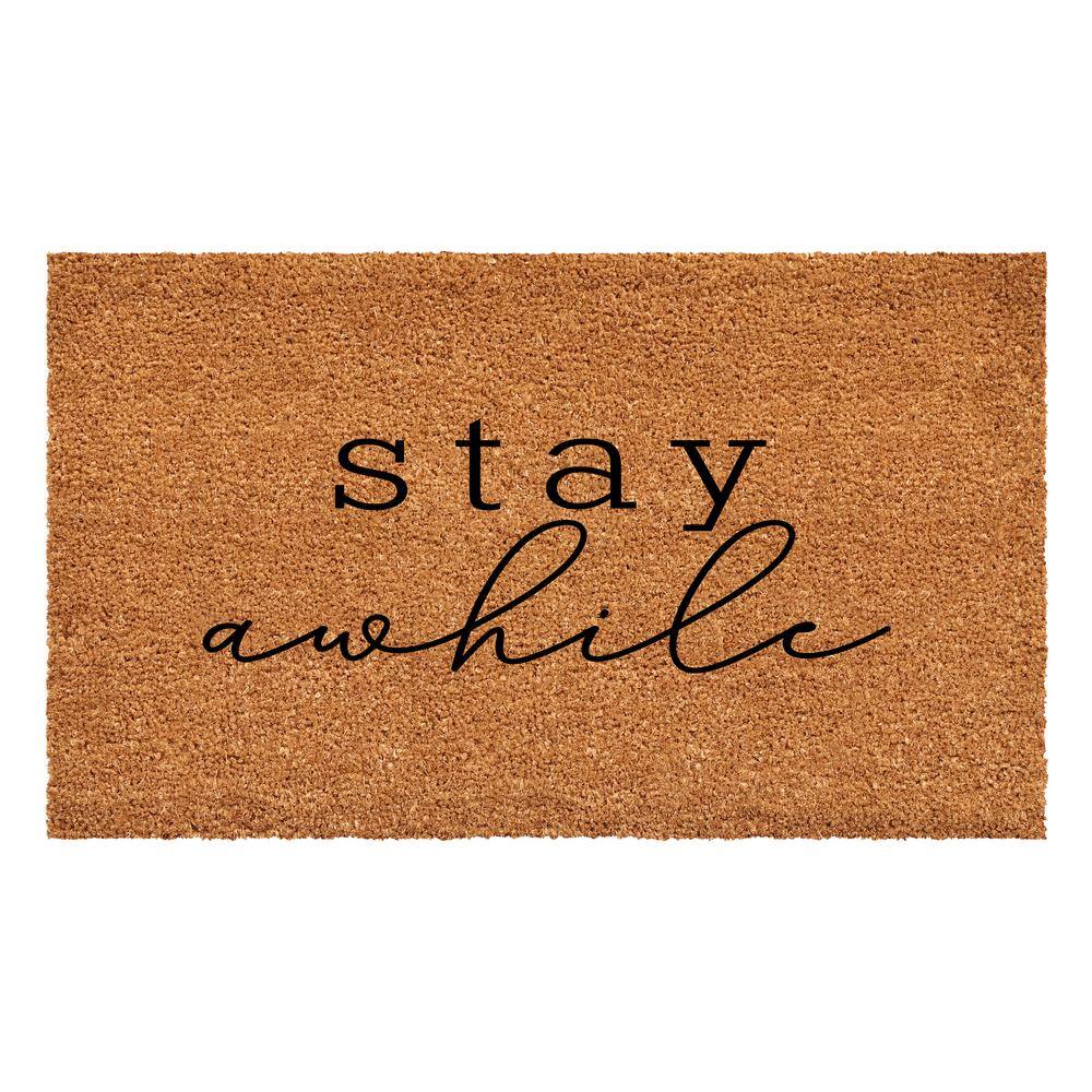 Stay A While 24 in. x 36 in. Door Mat price history on PriceWatchPro