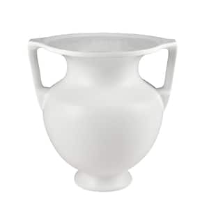 Shiloh Ceramic 13.75 in. Decorative Vase in White - Large