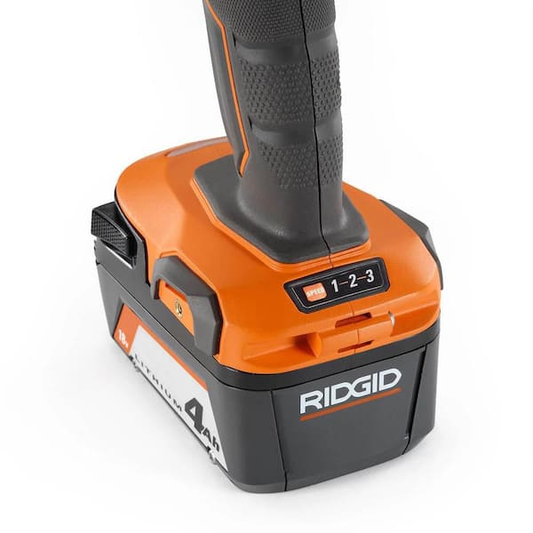 RIDGID - 18V Cordless 3-Tool Combo Kit with Inflator, Impact Wrench, Hybrid Panel Light, 4.0 Ah Battery, and Charger