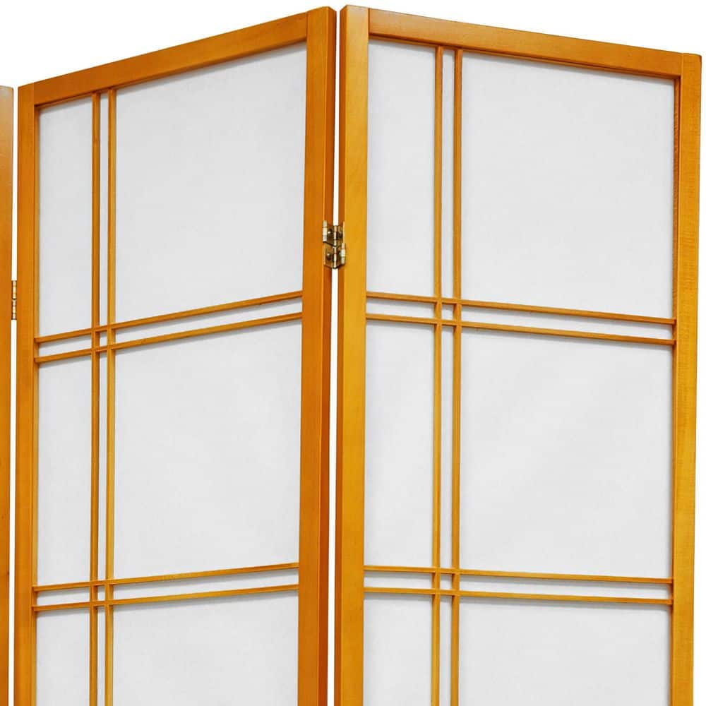 Honey 3 ft. Short Folding Shoji Screen with 6 Panels