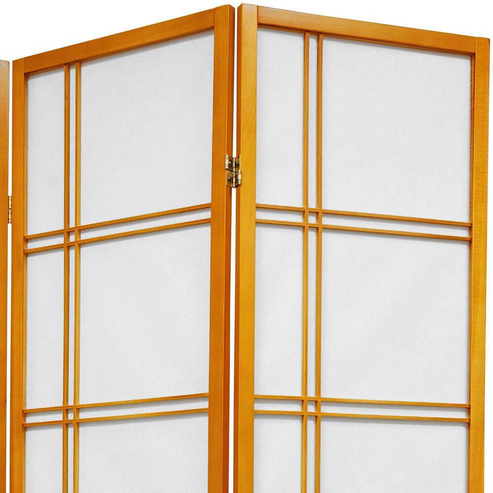 Honey 4 ft Shoji 3-Panel Folding Room Divider
