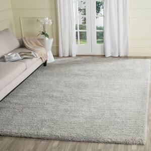 Ultimate Shag Silver 8 ft. x 10 ft. Solid Area Rug