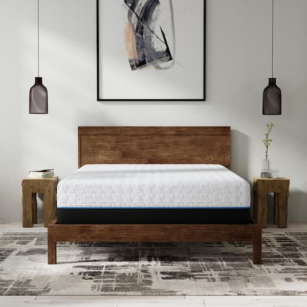 OMNE SLEEP Copper Infused Queen Plush Memory Foam 14 in. Mattress