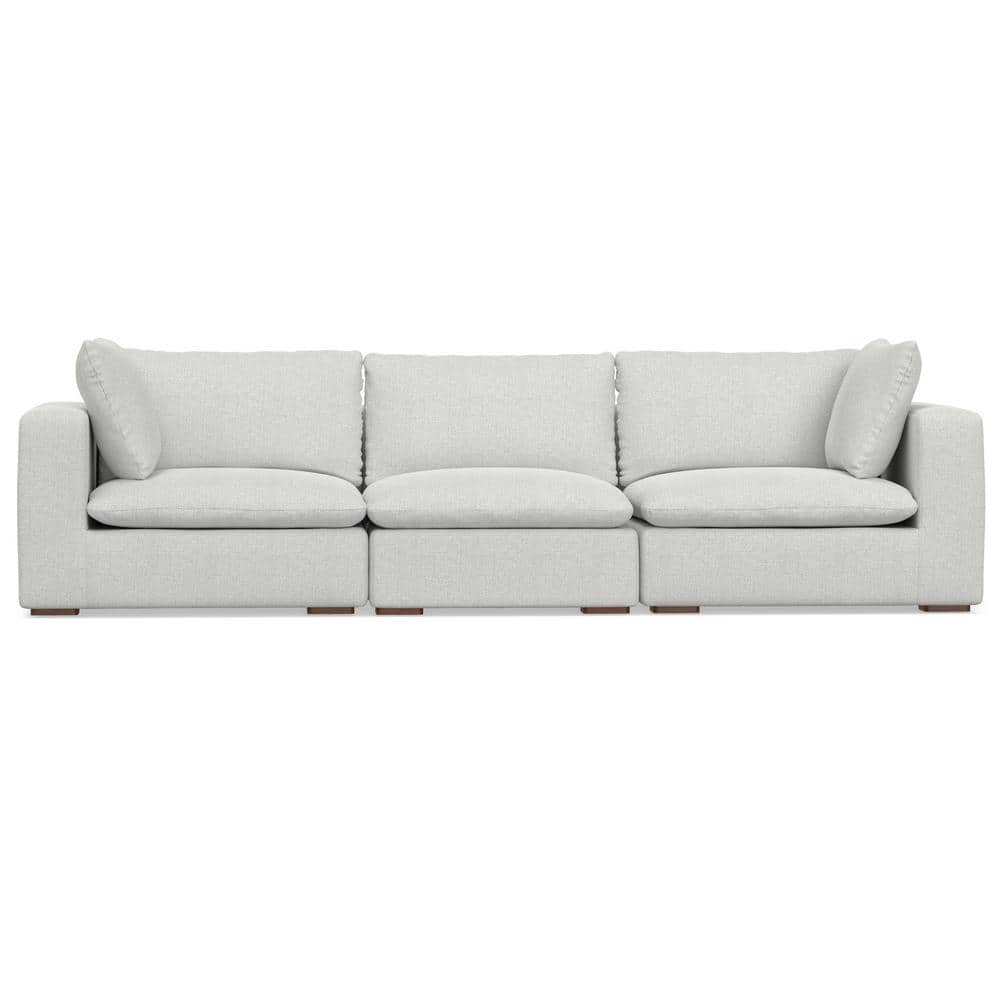 Simpli Home Jasmine 3-Seater Modular Sofa in Velvety