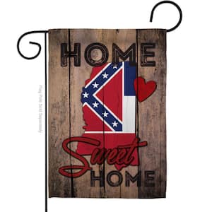 State Mississippi Sweet Home Garden Flag Double-Sided Regional Decorative Vertical Flags 13 X 18.5