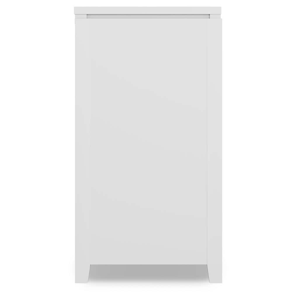 Cosmopolitan White Solid Wood 54" Contemporary Sideboard Buffet