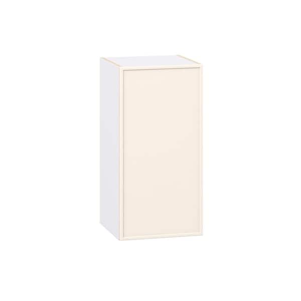 Fairview 15 in. W x 14 in. D x 30 in. H Assembled Slim Shaker Wall Kitchen Cabinet in Washed Linen
