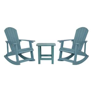 Sea Foam 3-Piece Plastic Patio Conversation Set