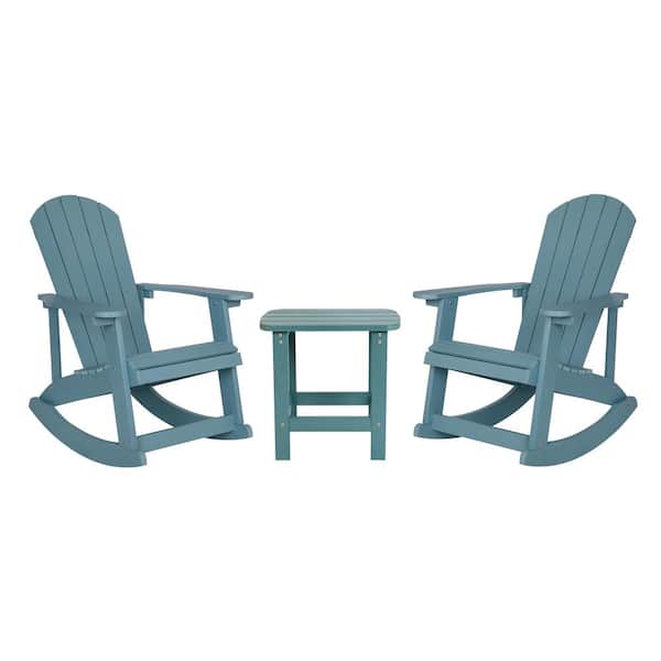 TAYLOR + LOGAN Sea Foam 3-Piece Plastic Patio Conversation Set