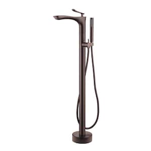 Kayla Single-Handle Freestanding Tub Faucet with Hand Shower in Oil Rubbed Bronze