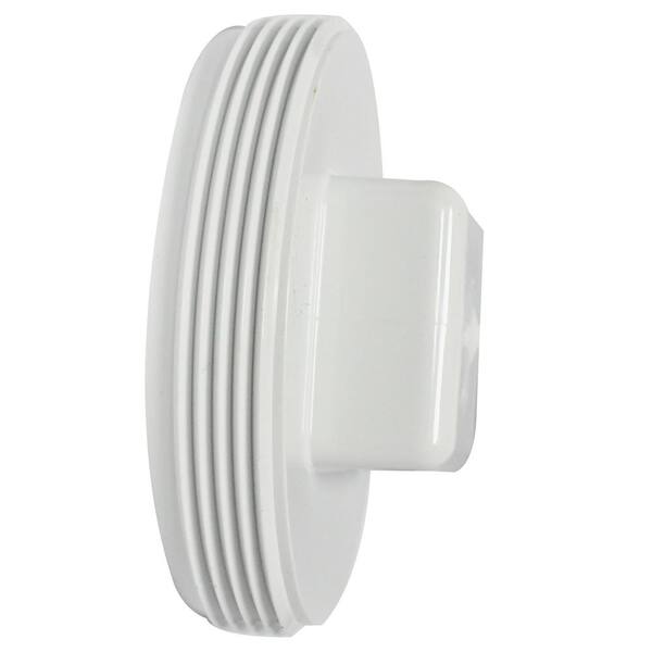 IPEX 4 in. PVC DWV MPT Cleanout Plug Fitting 326443 The Home Depot