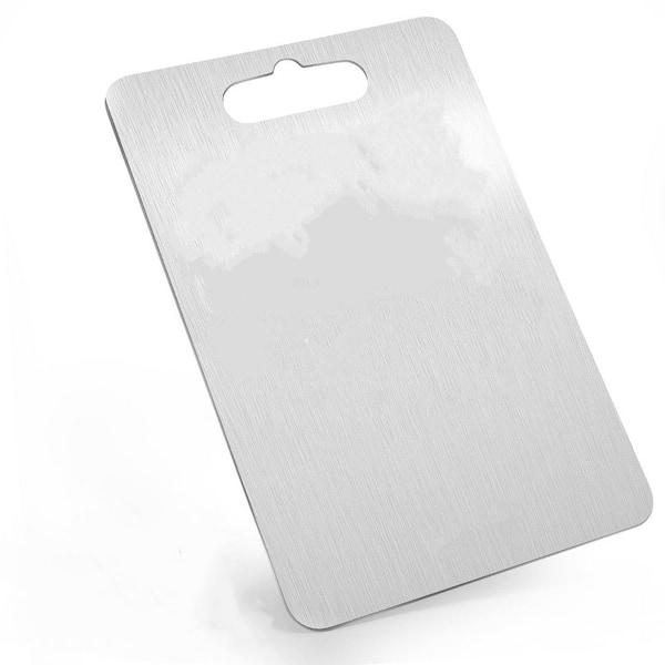 15.4 in. x 11 in. Rectangular Titanium Cutting Boards for Kitchen, Double-Sided Kitchen Stainless Cutting Board