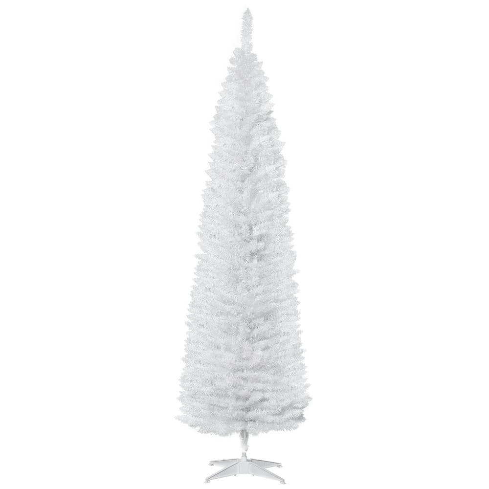 7 ft. Unlit Slim Pencil Artificial Christmas Tree with 499