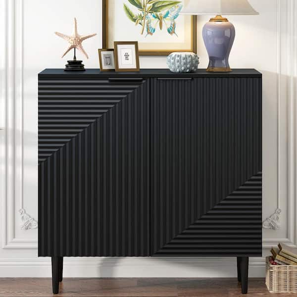CHRISTOPHER KNIGHT HOME Mirod Modern Minimalist Black MDF Top 35
