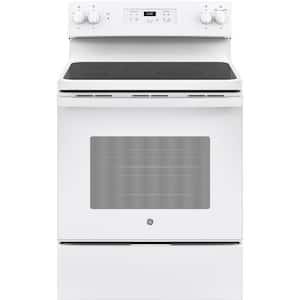 30 in. 5.3 cu. ft. Freestanding Electric Range in White
