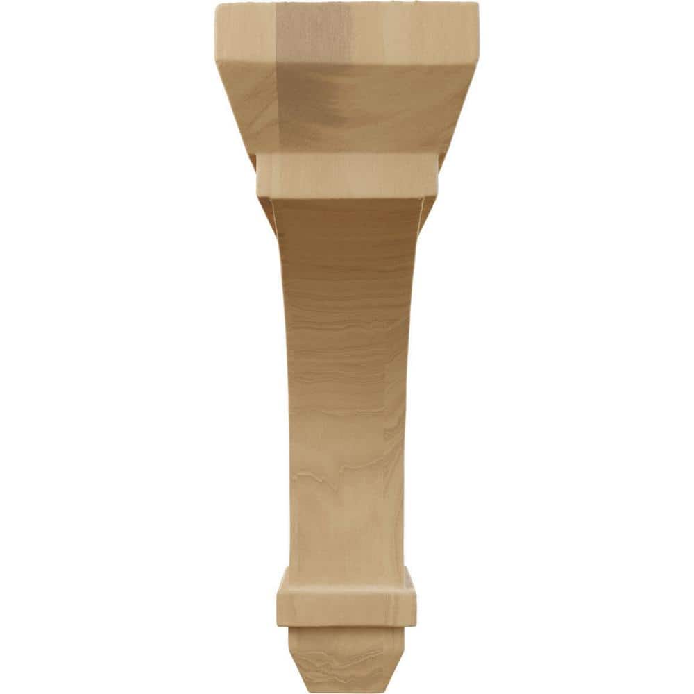 Cherry Wood Hand-Carved 7" Decorative Corbel Bracket