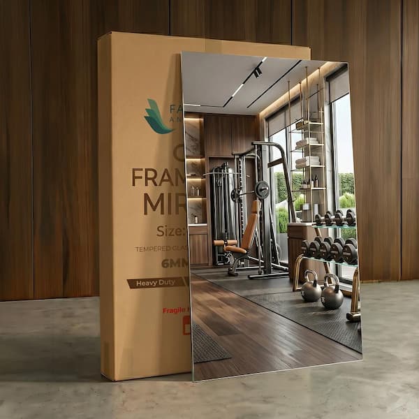 Fab Glass and Mirror Gym Mirror 48 in. W x 72 in. H 1/4 in