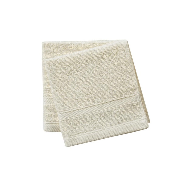 Clorox Bleach Friendly, Quick Dry, 100% Cotton Hand Towels (16 in. L x 26  in. W), Highly Absorbent (2-Pack, Ivory) MSI008833 - The Home Depot