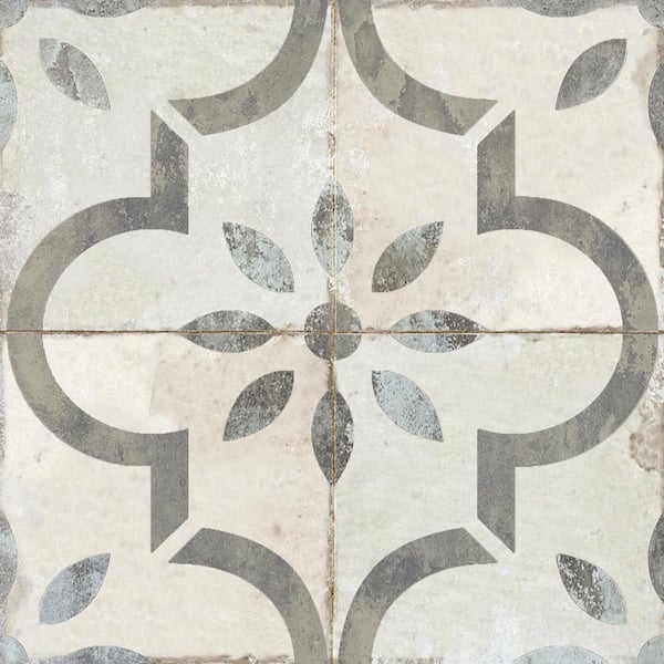 MI ALMA Grey and White R22 5 in. x 5 in. Vinyl Peel and Stick Tile (24 Tiles, 4.17 sq. ft./Pack)