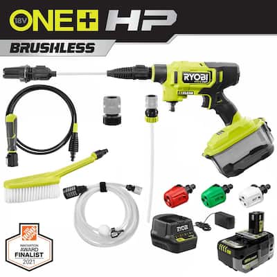 Ryobi One+ HP 18-Volt Electric Cleaner with 4.0Ah Battery & Accessories