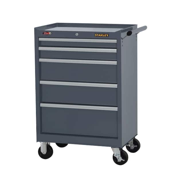 Stanley 27 in. W 5-Drawer Tool Cabinet, Grey